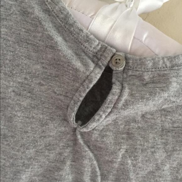 Baby Gap Gray Polka Dot Cat Cap Sleeve Bodysuit 24 Months - Picture 6 of 6